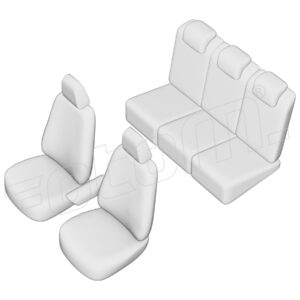 Stoelhoezen Toyota Proace 2017-heden, set van 5