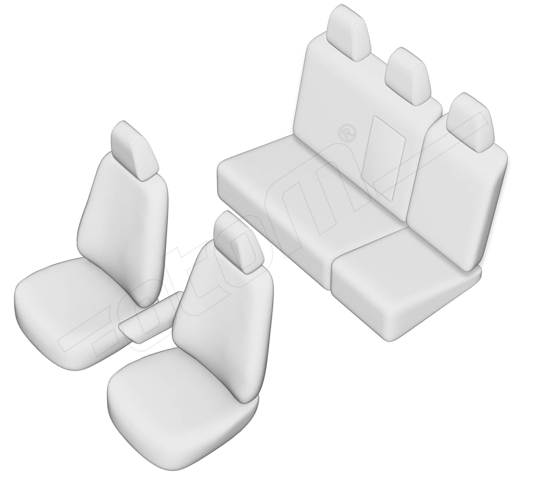 Stoelhoezen Volkswagen Golf 1998-2006, set van 5