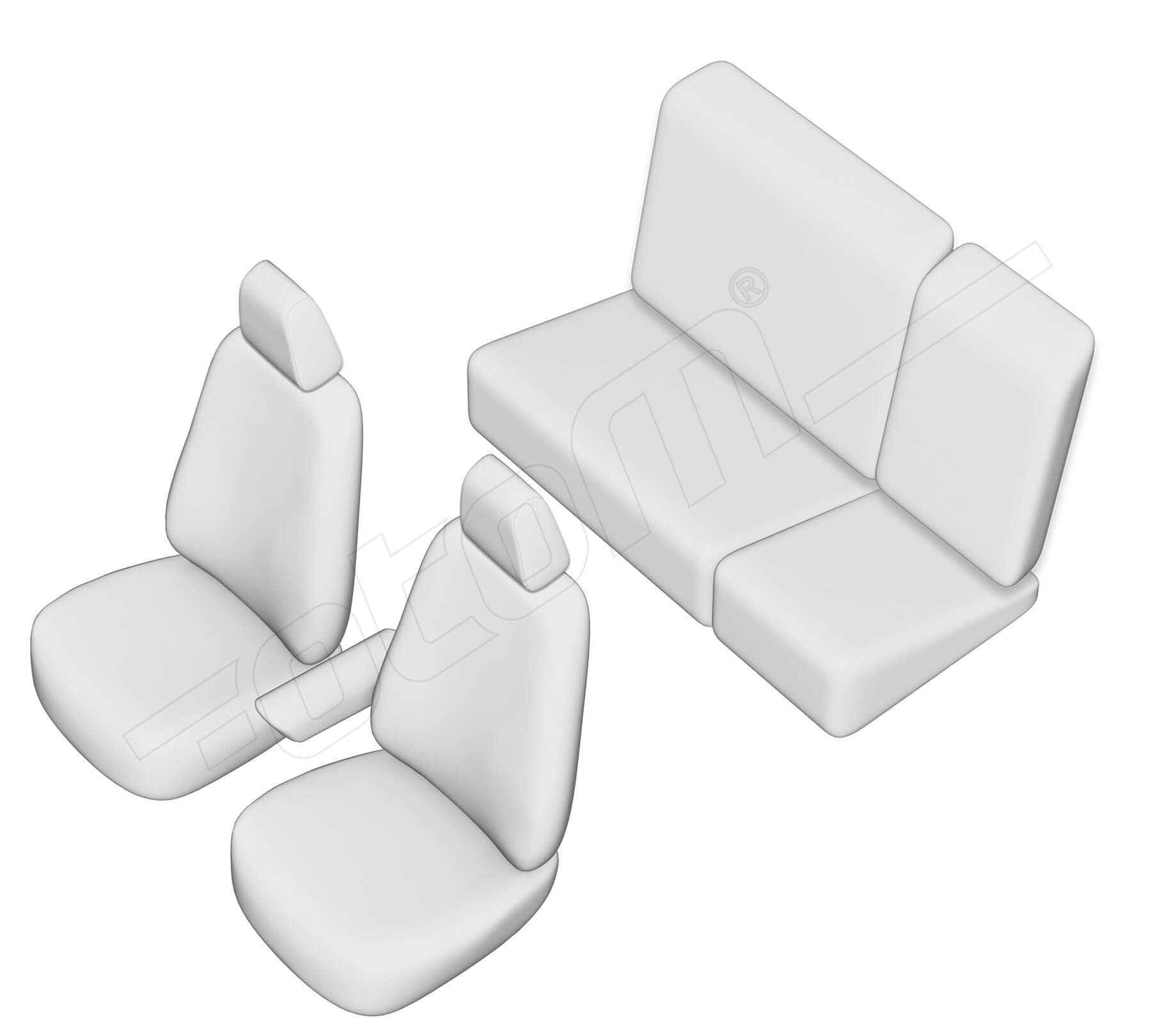 Stoelhoezen Volkswagen Golf 1998-2006, set van 5