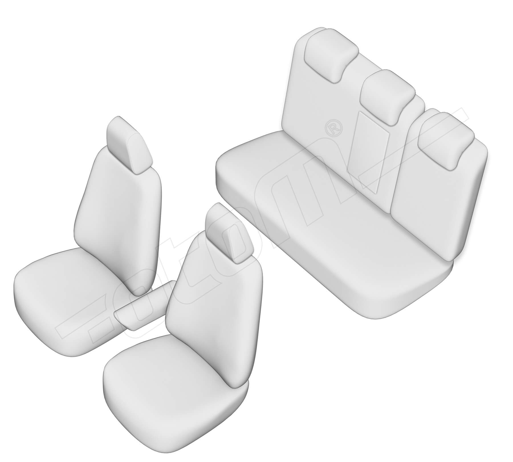 Stoelhoezen Volkswagen Jetta 2011-2018, set van 5