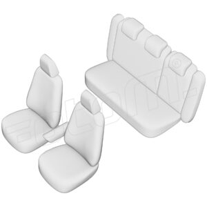 Stoelhoezen Volkswagen Passat 2011-2015, set van 5