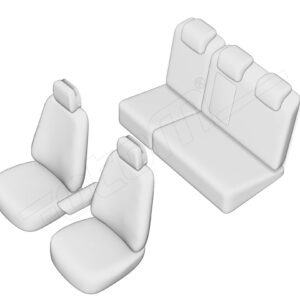 Stoelhoezen Volkswagen Tiguan 2012-2015, set van 5