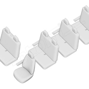Stoelhoezen Volkswagen Transporter T4 1992-2003, set van 9