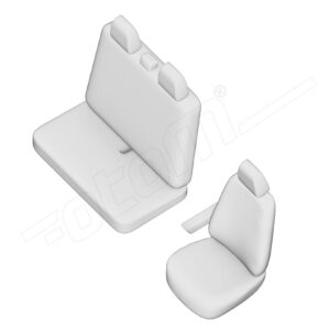 Stoelhoezen Volkswagen Crafter 2006-2015, set van 3