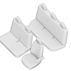 Stoelhoezen Volkswagen Transporter T5 2004-2015, set van 6