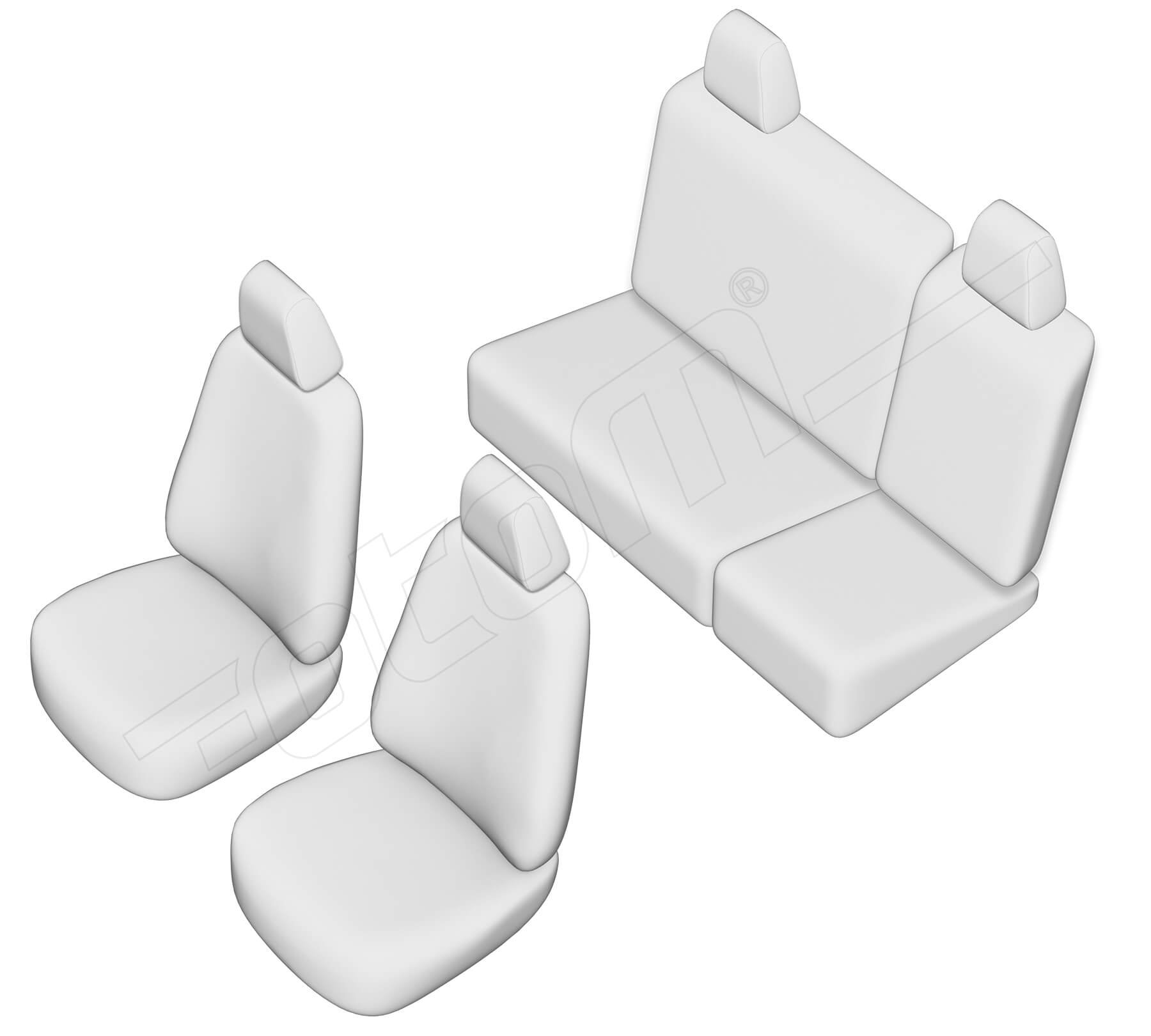 Stoelhoezen Volkswagen Polo 1995-2002, set van 5