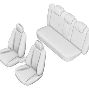 Stoelhoezen Volkswagen Passat 2015-2022, set van 5