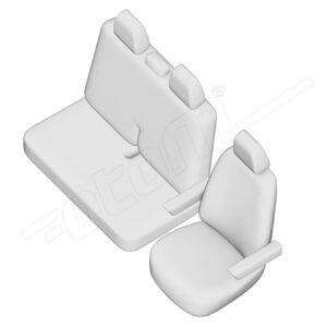 Stoelhoezen Volkswagen Transporter T6 2016-heden, set van 3
