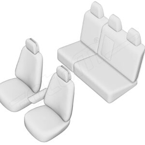 Stoelhoezen Volkswagen Tiguan 2016-2022, set van 5