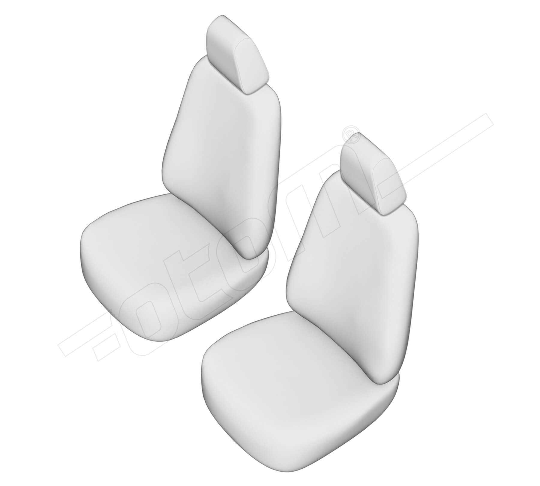 Stoelhoezen Volkswagen Caddy 2004-2015, set van 2