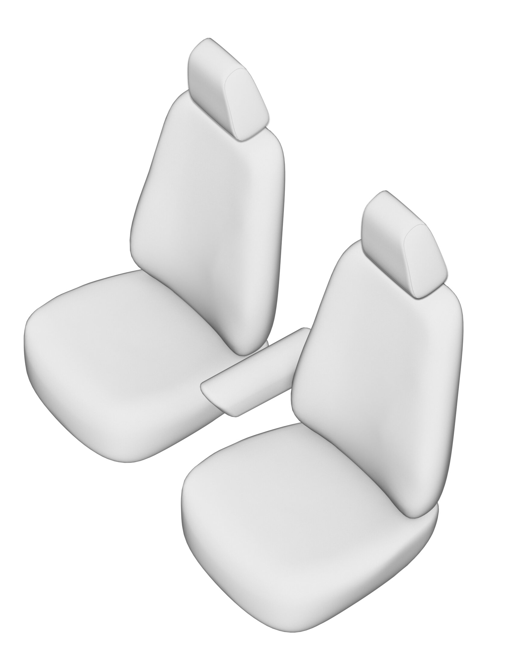 Stoelhoezen Volkswagen Caddy 2015-2020, set van 2