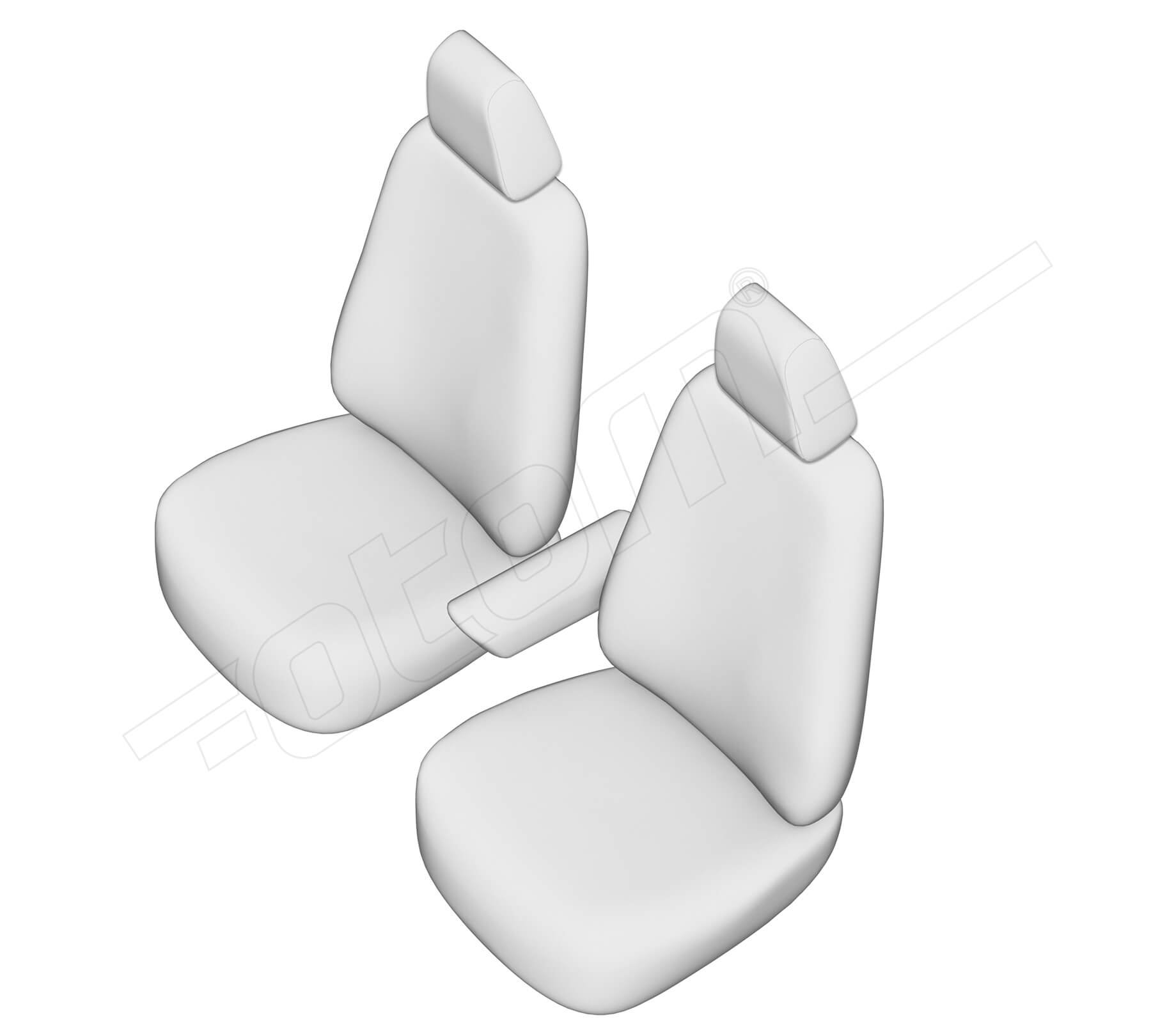 Stoelhoezen Volkswagen Polo 2009-2017, set van 2