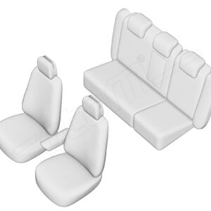 Stoelhoezen Volkswagen Passat 2011-2015, set van 5