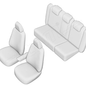 Stoelhoezen Volkswagen Passat 2005-2011, set van 5