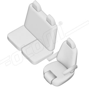 Stoelhoezen Volkswagen Crafter 2017-heden, set van 3