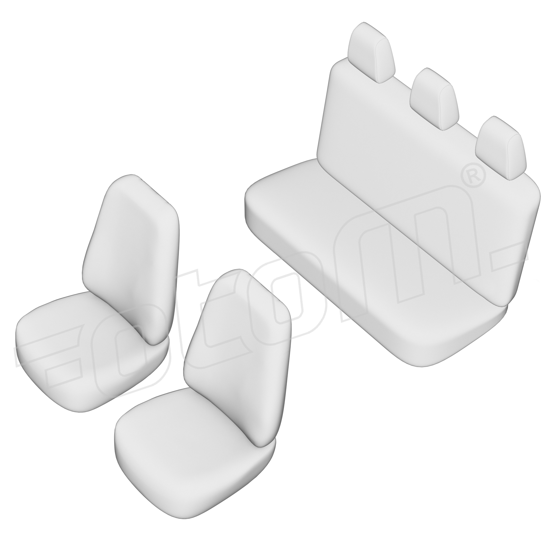 Stoelhoezen Volkswagen ID.4 2021-heden, set van 5
