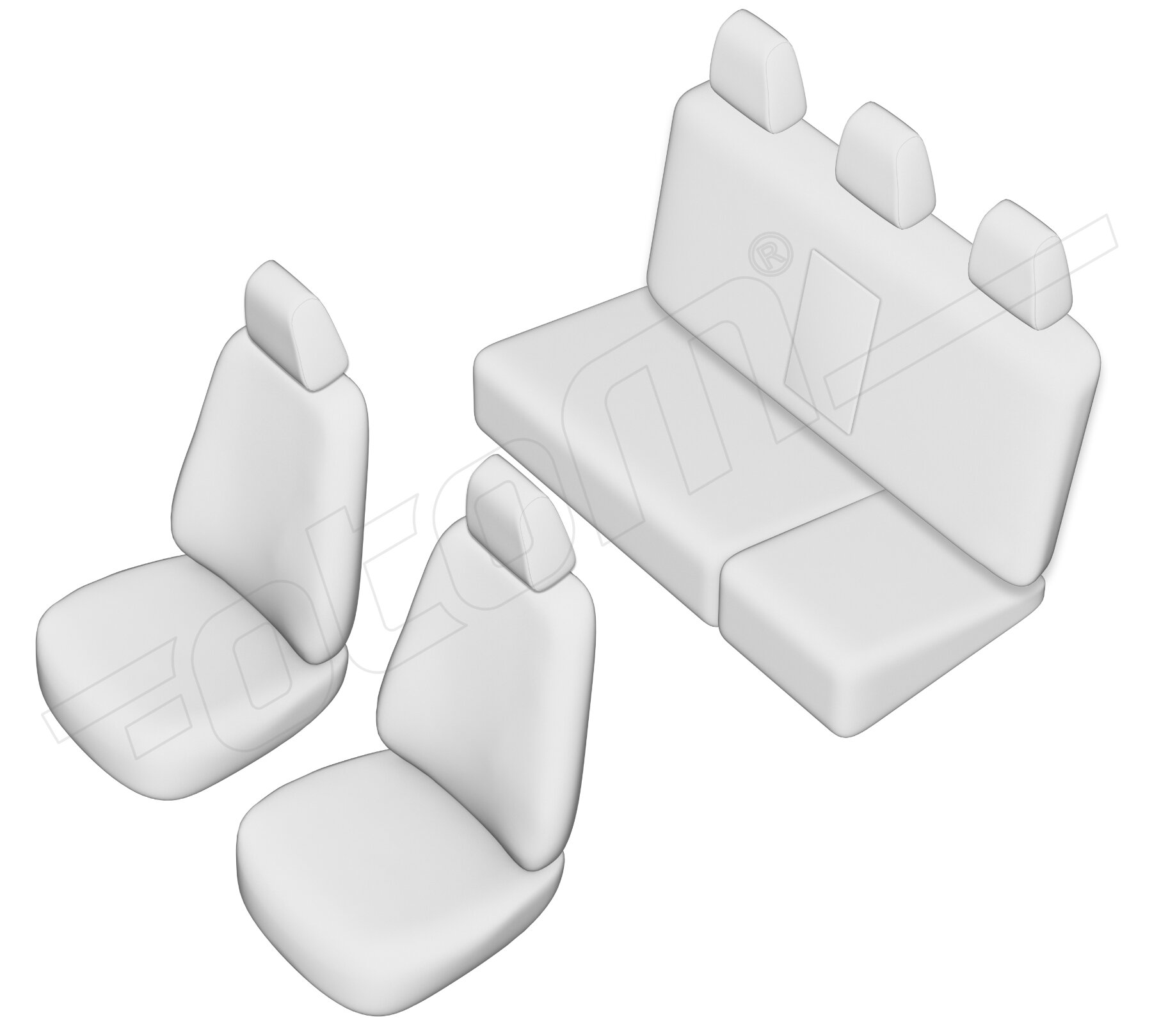 Stoelhoezen Volkswagen ID.5 2020-heden, set van 5