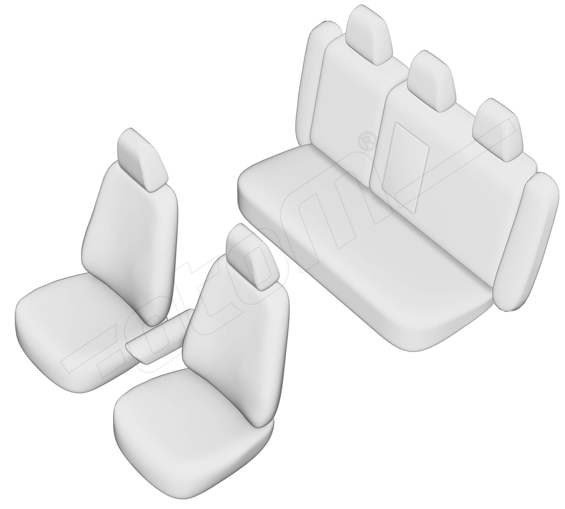Stoelhoezen Volvo S40 2004-2012, set van 5