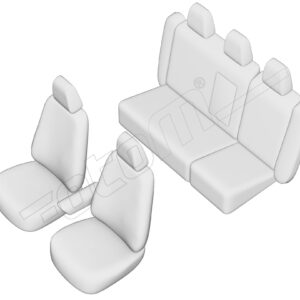 Stoelhoezen Volvo XC70 2000-2007, set van 5
