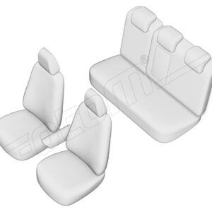 Stoelhoezen Jeep Renegade 2014-heden, set van 5