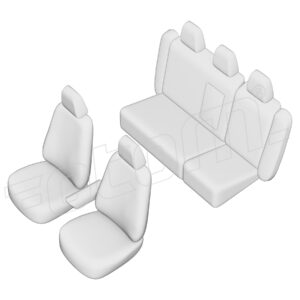 Stoelhoezen Porsche Cayenne 2011-2018, set van 5