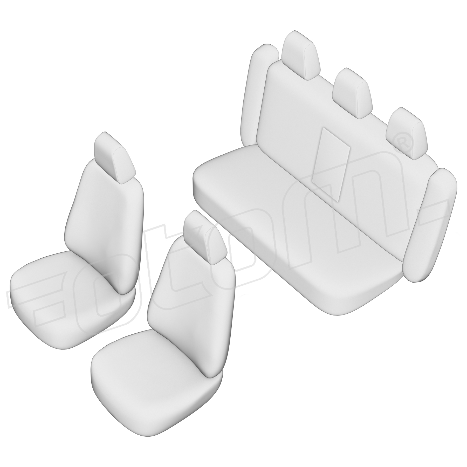 Stoelhoezen Rover 75 2000-2005, set van 5