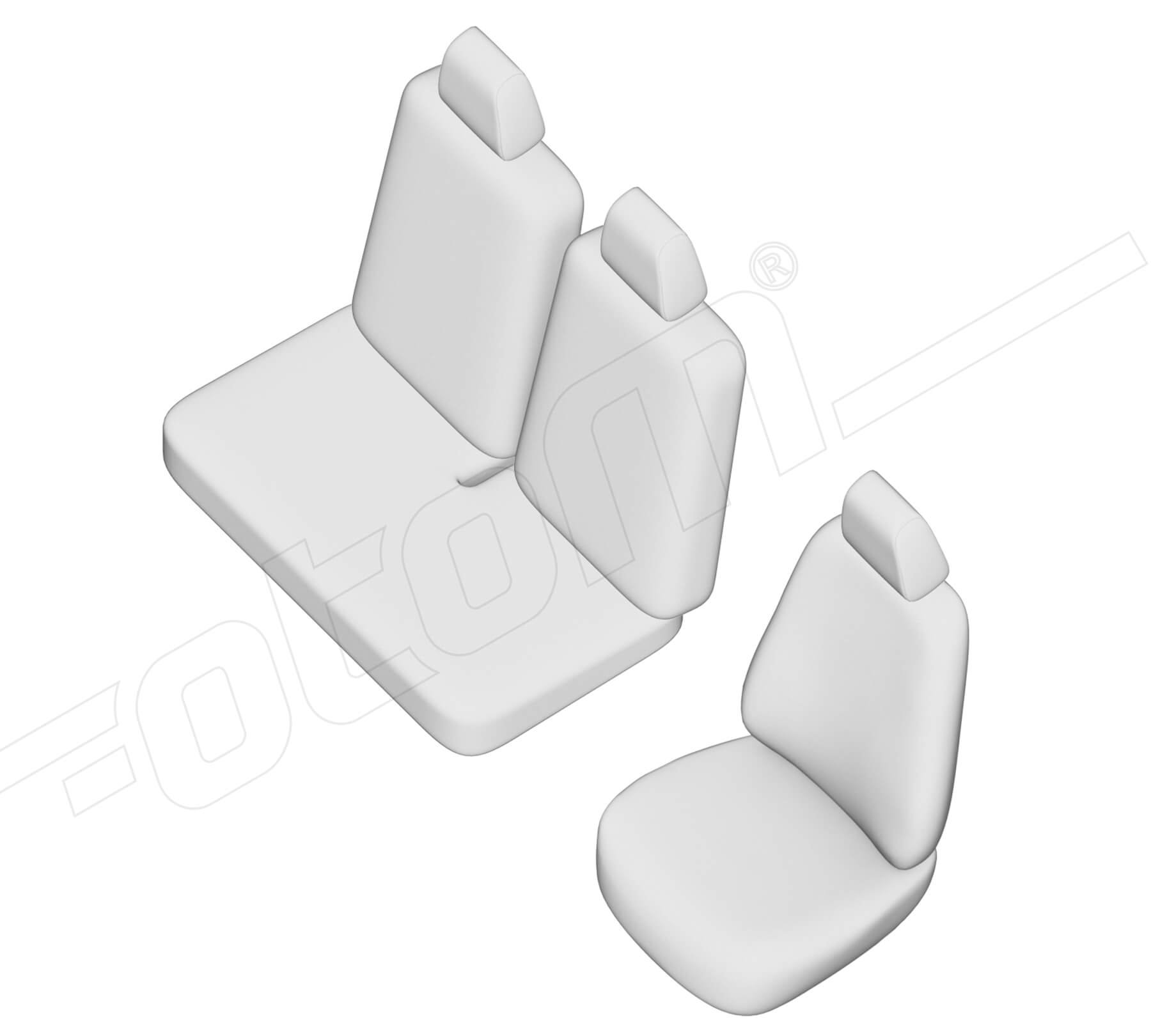 Stoelhoezen Maxus E-Deliver 7 2020-heden, set van 3