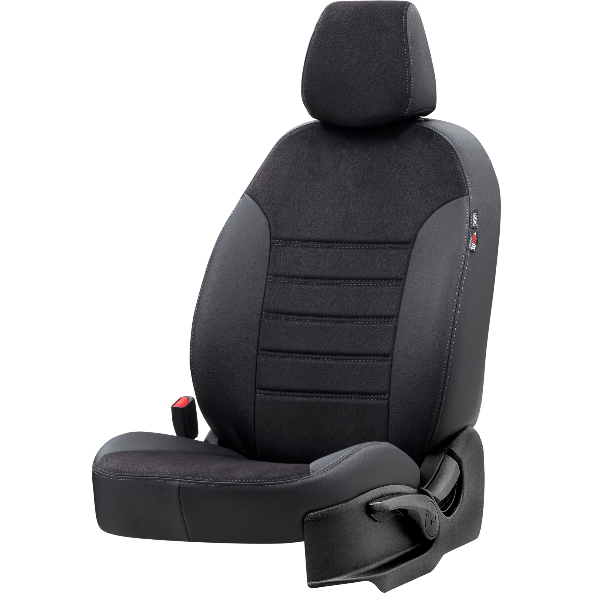 Autostoelhoes in skai leer en alcantara