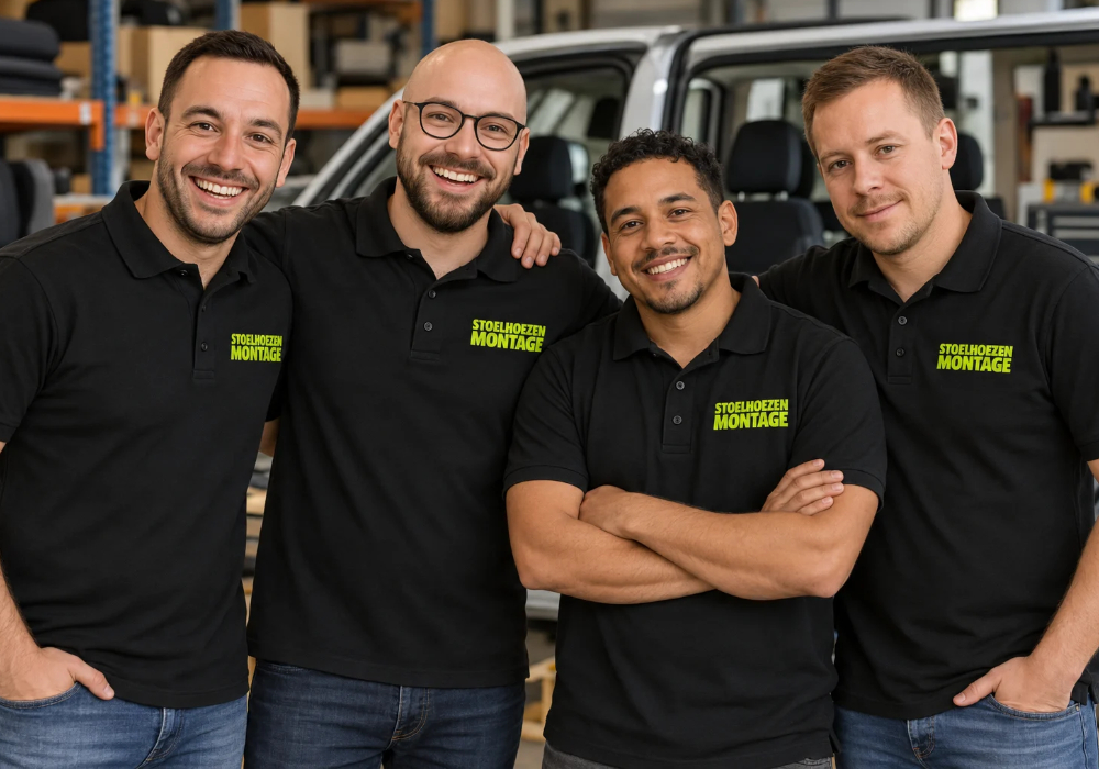 Stoelhoezenmontage montageteam in 2026 foto garage