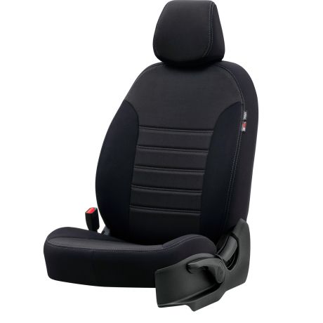 Autostoelhoes in stof