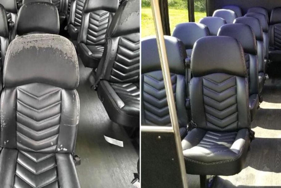 Bus met compleet nieuwe stoelen